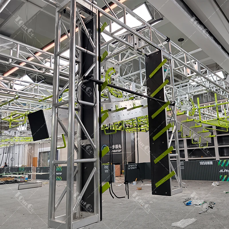 Adjustable Commercial Ninja Warrior Element Spartan Race Obstacle Course Rig for OCR Training Gym Park