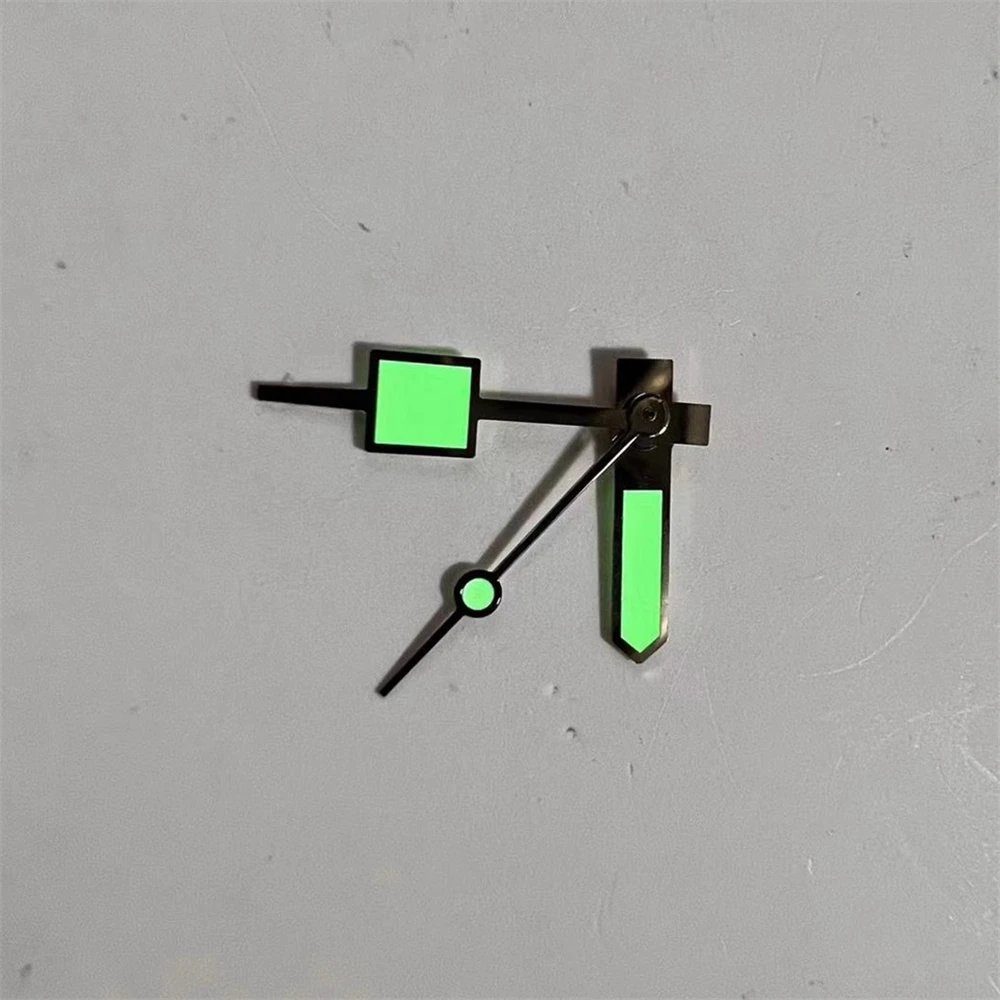 عقارب NH35، مؤشرات مضيئة باللون الأخضر، عقارب ساعة بديلة، لحركة NH35/NH36/4R/7S، ملحقات إبر 8 مم 12 مم 12.5 مم