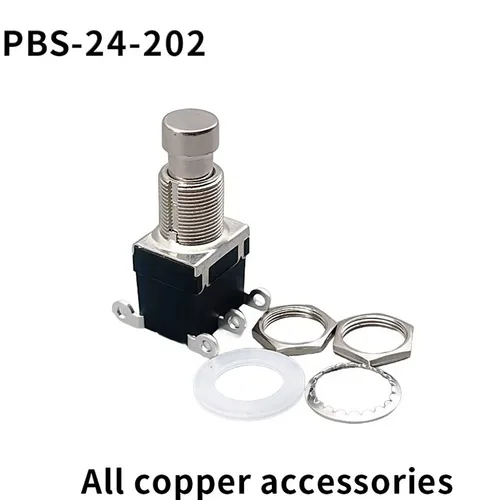 Dispositivo de efectos interruptor de pie DPDT, momentáneo sin bloqueo, interruptor de botón de clavo de 6 pies