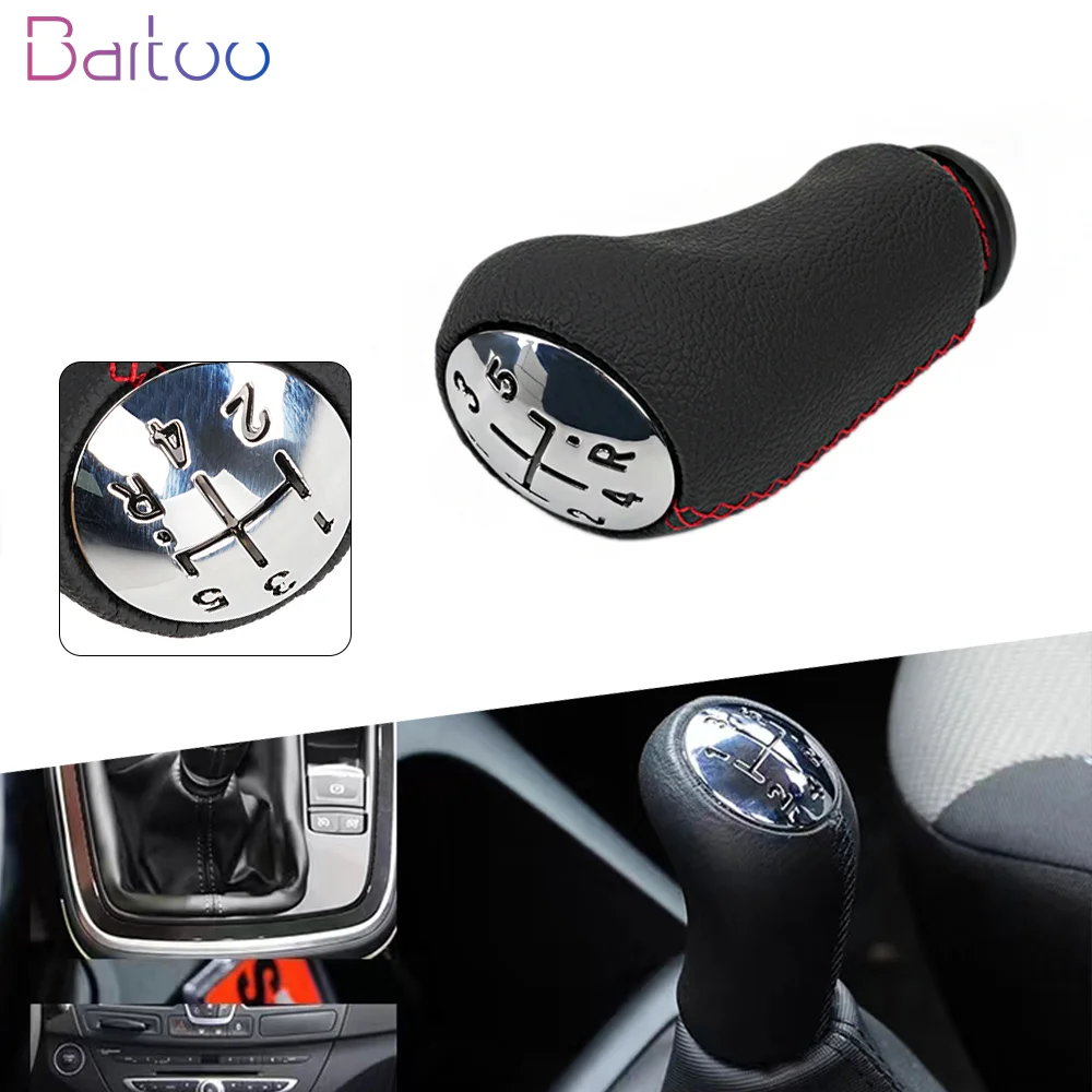 

Bartoo-5 Speed Manual Gear Shift Knob Stick Head Shifter Lever HandBall For Renault Clio MK3 3 III Megane MK2 Scenic 2 SFN146