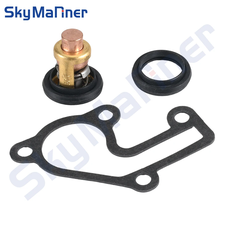 6E5-12411 6E5-12411-20 50℃ 122℉ Thermostat w/Gasket 682-12414-A1 For Yamaha Outboard 9.9 15 HP 9.9MSH 15MSH