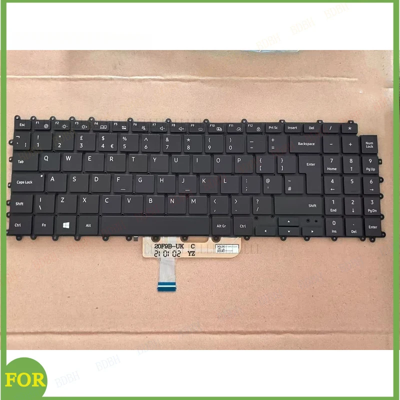 

NEW for Samsung Galaxy Book NP950XDB 950XDB UK KEYBOARD （Dual Fan）