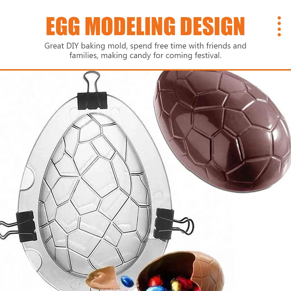 

6 шт., форма для шоколадных конфет, пасхальная тематическая пластиковая форма для выпечки, инструмент для изготовления конфет своими руками, кухонный аксессуар для украшения десерта