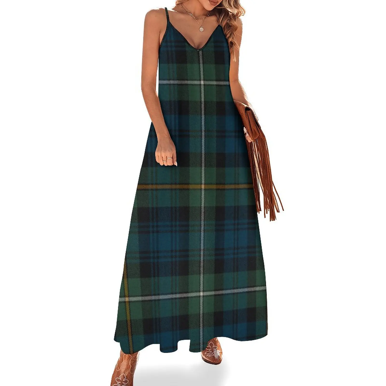 

Campbell of Argyll Scottish Tartan Sleeveless Dress Long dresses summer women's dress 2025 summer dresses womens 2025 Dress