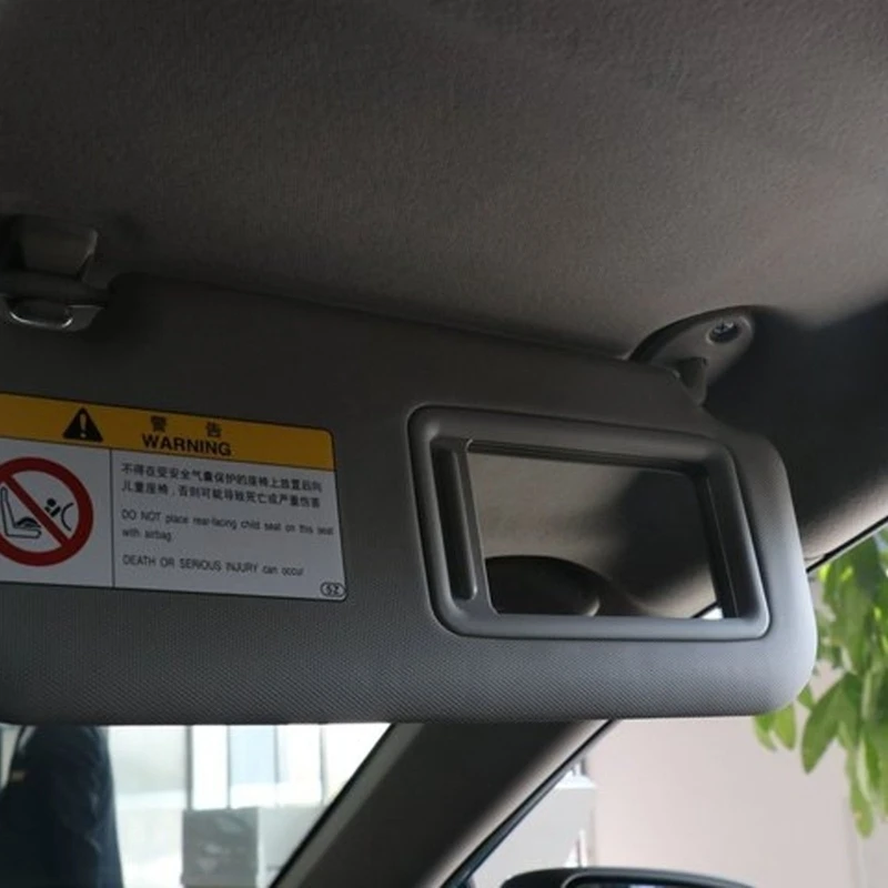 

02DE Driver Side Sunshade For Cars Insulation Integrated Mirror LED Anti Scratch Easy Installation