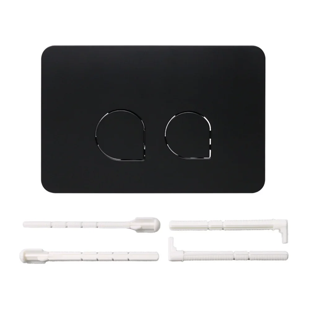 Quick Bathroom Upgrades Concealed Flush 246*164mm Dual-Button Panel Dual-button Mechanism ABS Construction Easy Installation