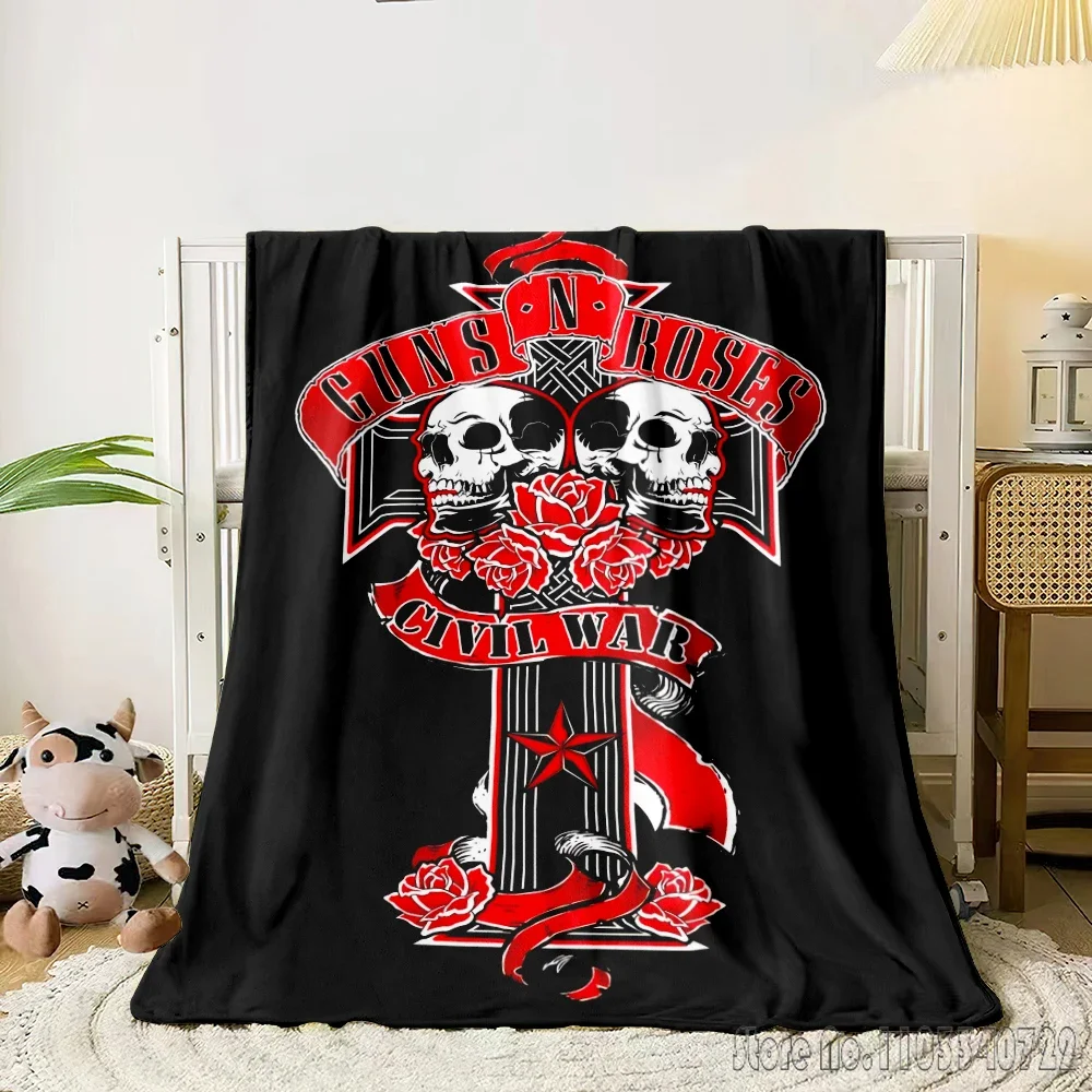 

Guns N Roses Hard Rock Band 3D печатное милое детское одеяло для кровати, дивана, декор, флисовые одеяла для сна, подарок для мальчиков и девочек