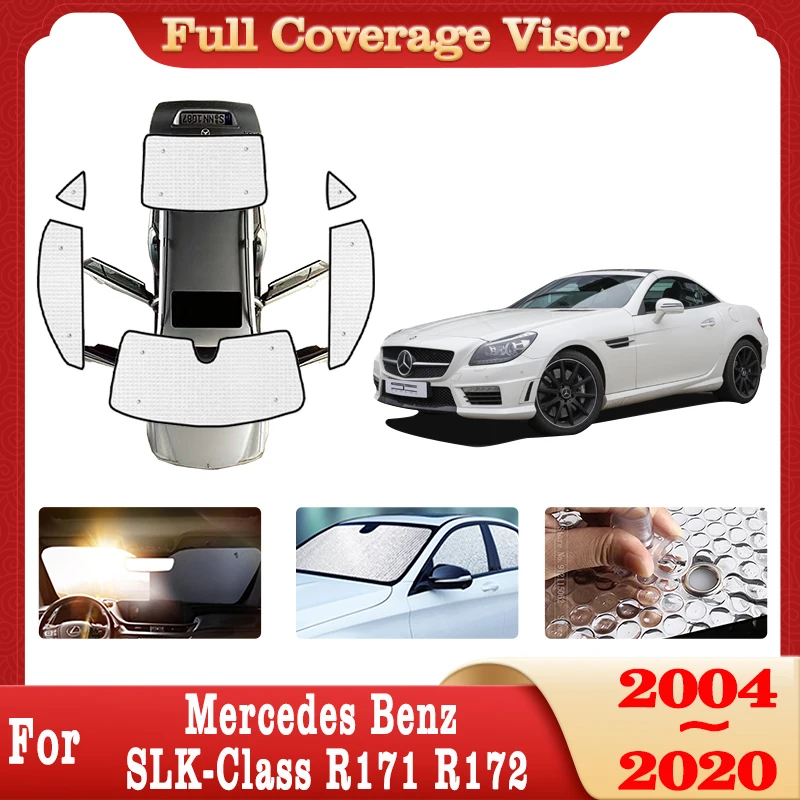 

Car Full Coverage Sunshade For Mercedes Benz SLK-Class R171 R172 2004~2020 Sun Protection Sunshade Windows Sunscreen Accessories