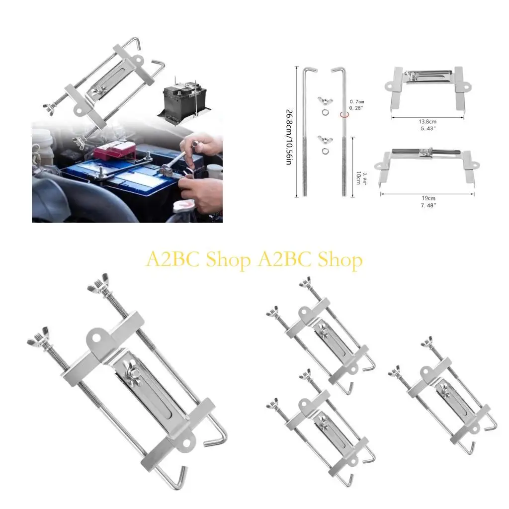 

A2BC Сверхмощный регулируемый кронштейн аккумуляторной батареи автомобиля Универсальный дизайн для безопасной установки и