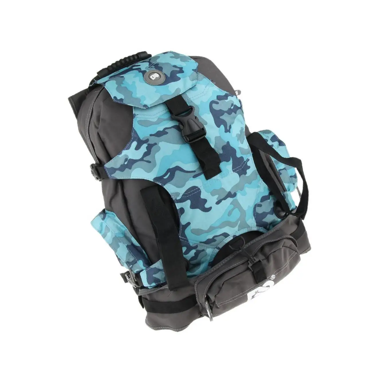 Roller Inline Skates Backpack Skate Skating Shoes Carrying Bag Blue Camo