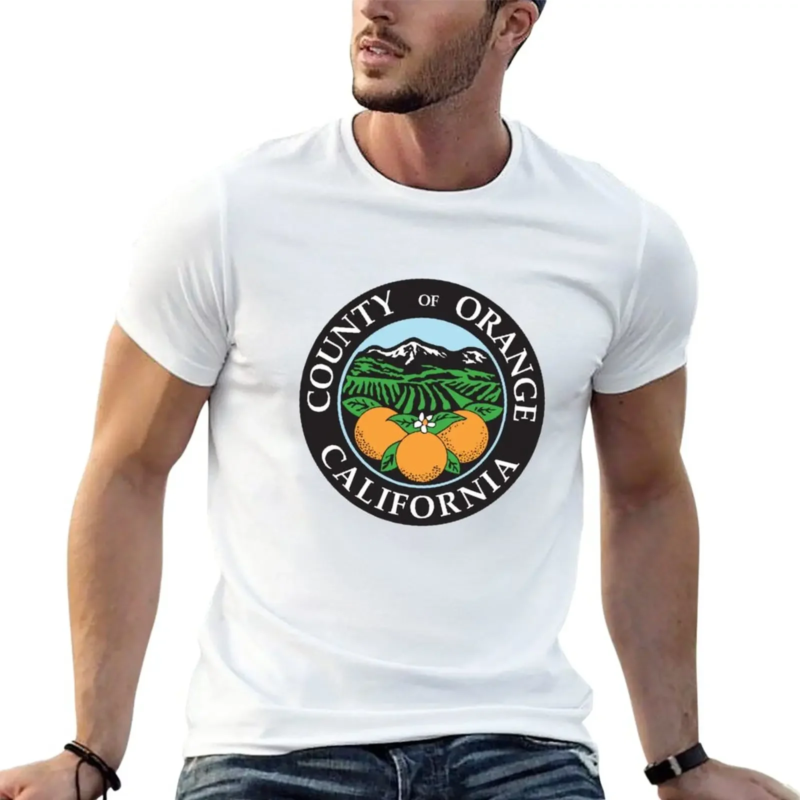 Seal of the Orange County, California T-Shirt Blouse boys whites big and tall t shirts for men