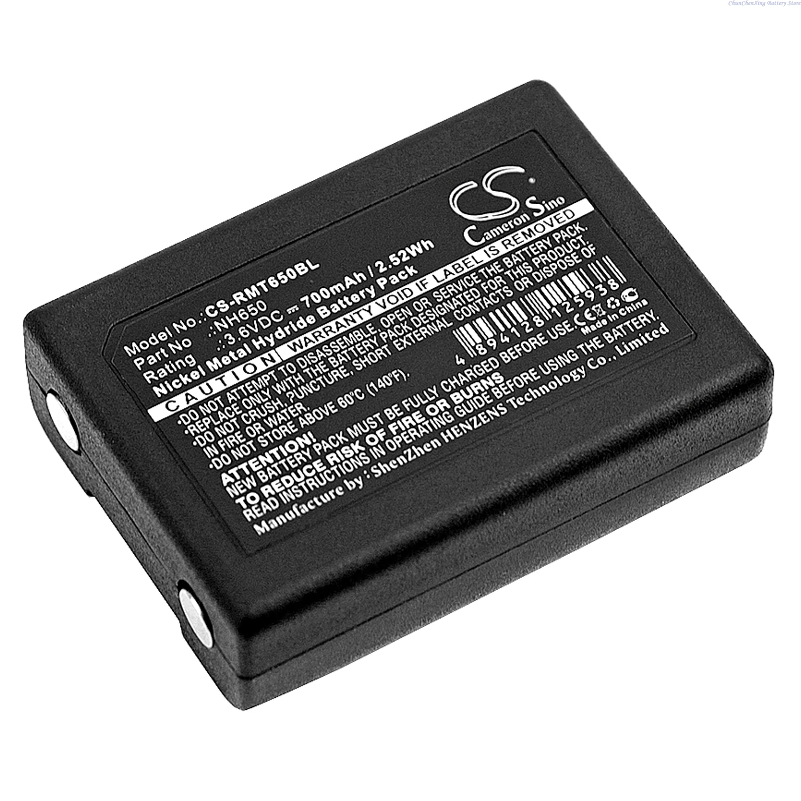 Cameron Sino 3.6V 700mAh replacement Crane Remote Control Battery NH650 for Ravioli Joy, LNH650