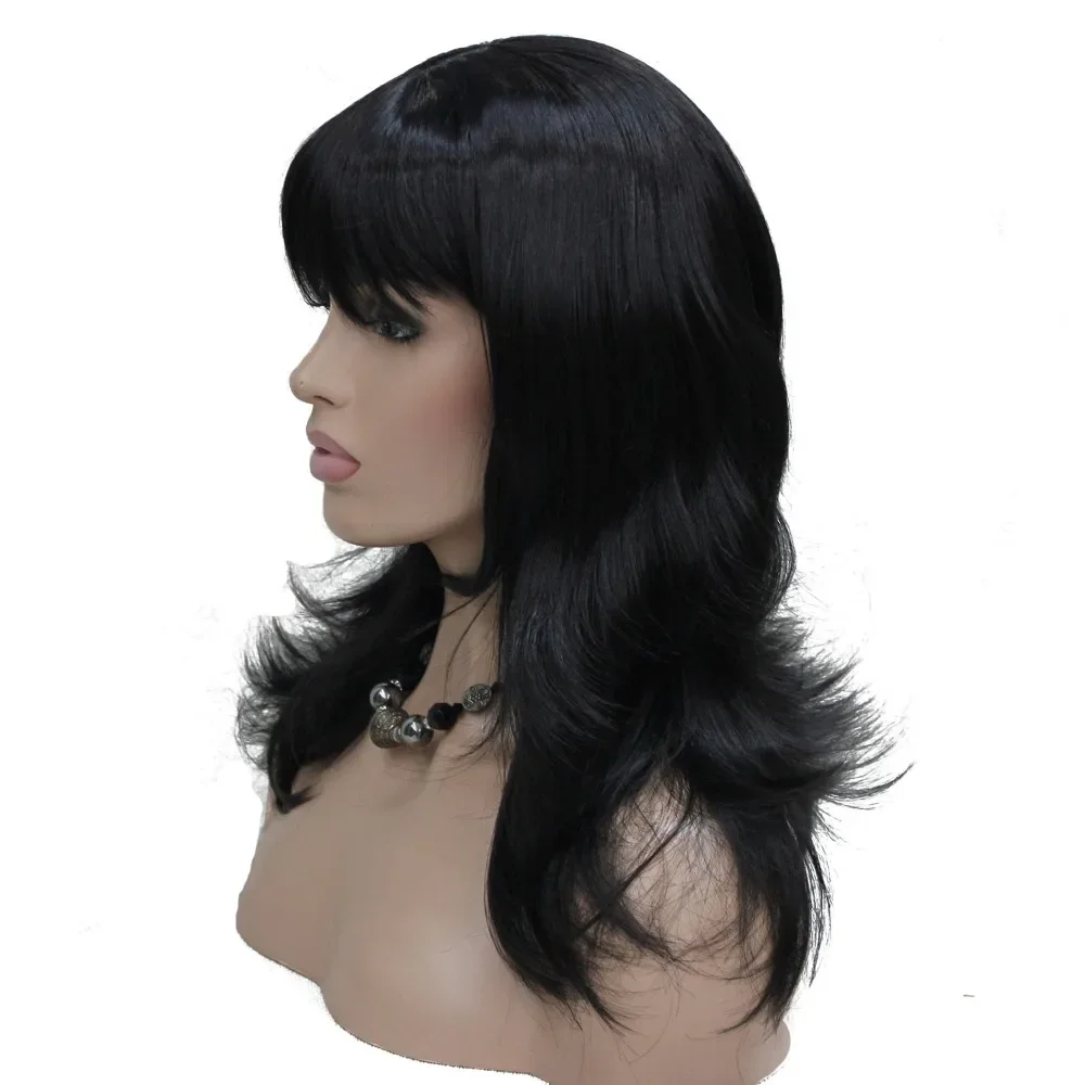 

Women's Wig Black/Red Long Curly Layered Hairstyles Hair Synthetic Full Wigs