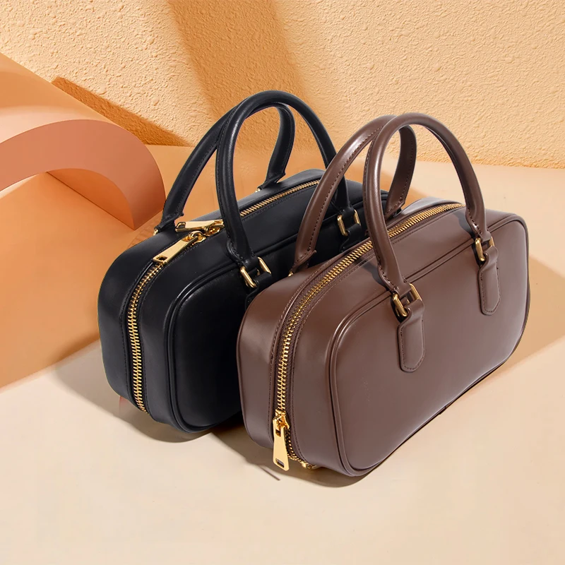 

2025 New Vintage Boston Square Shoulder Crossbody Bags Pillow Bag Classic Style Popularity Sense of Luxury Handbags for Women