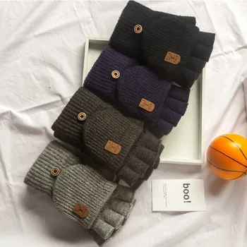 محبوك أصابع قفازات الشتاء رشاقته الدافئة قفازات شاشة اللمس ل...