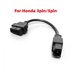 For Honda 3Pin For Honda 5Pin OBD OBD2 Adapter Connector Cable Diagnostic Cable To OBD2 To 16Pin Connector