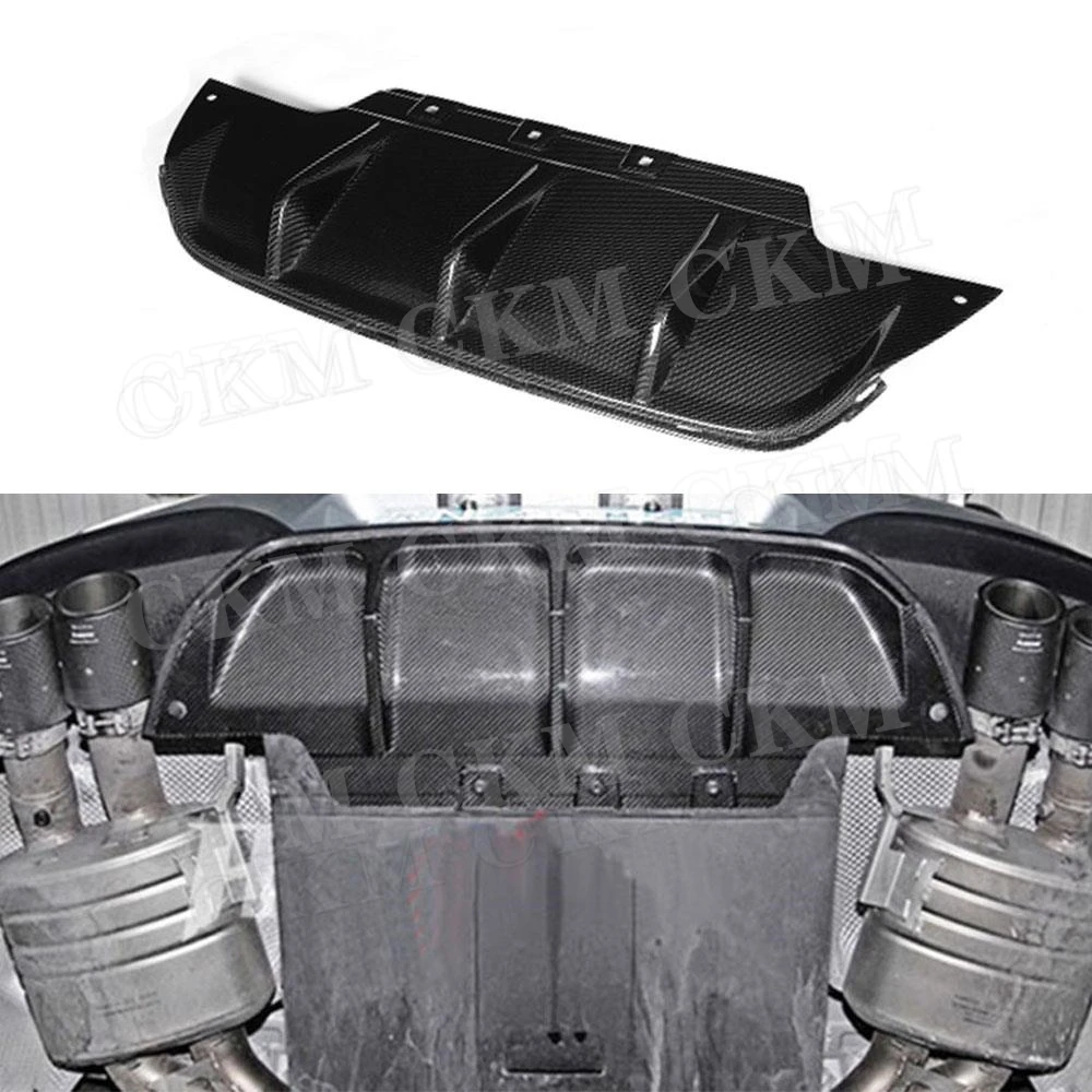 

CKMUUER Carbon Fiber Rear Bumper Diffuser Spoiler for BMW 6 Series F06 F12 F13 M6 M Tech M Sport 2013-2016 / FPR Unpainted