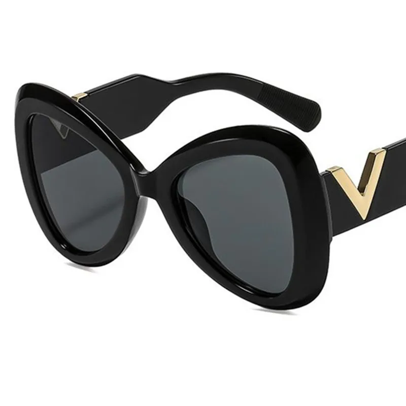

NEW Sun Glasses Women Anti-UV Spectacles Butterfly Eyeglasses Personality Wide TemplesGoogle Retro Oversize Frame Sunglasses