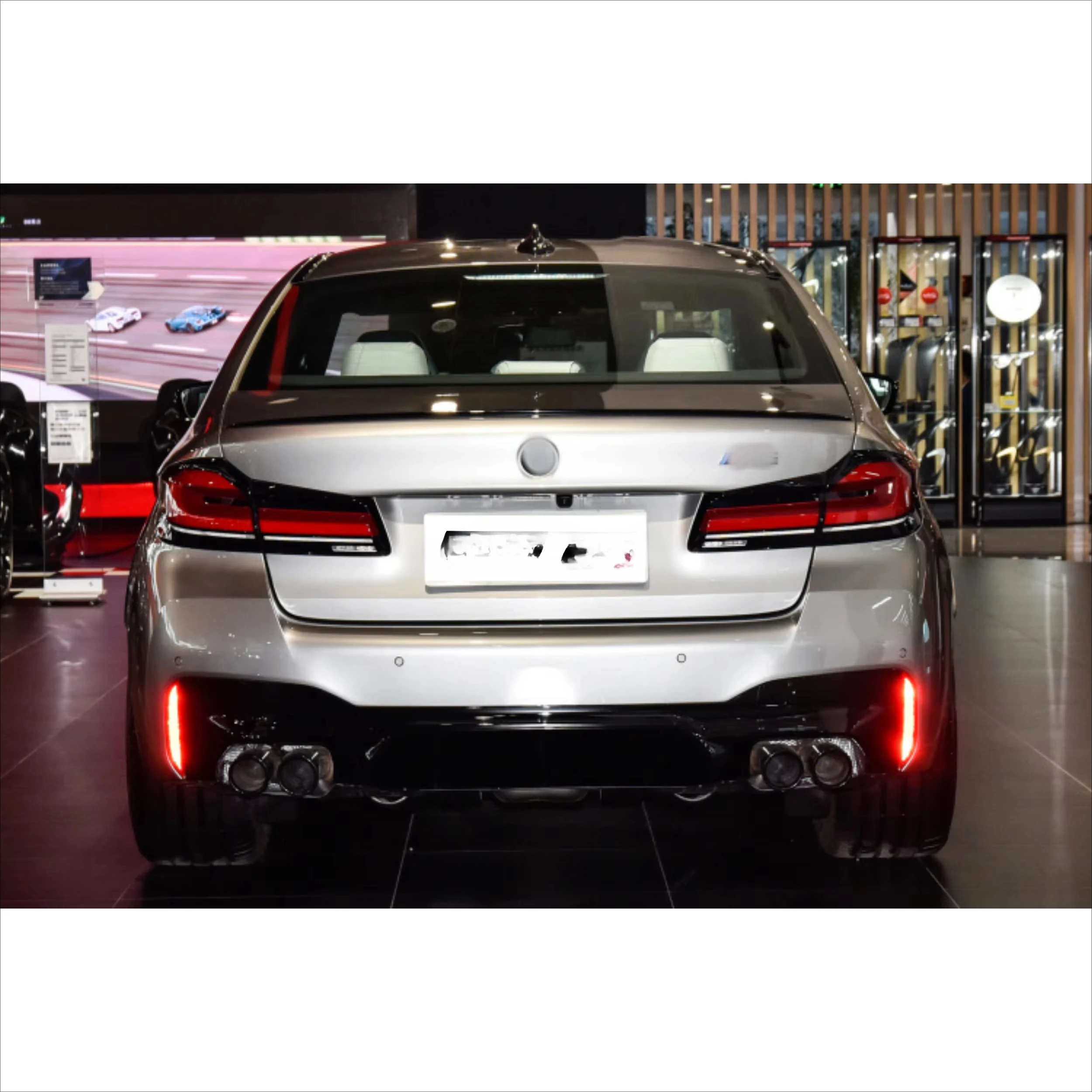 High Quality Car Body Kit for F10 11-17 to G30 M5 Front Rear Bumper Grille Hood Fenders Lamps Rear Diffuser Pipes Side Skirt 4