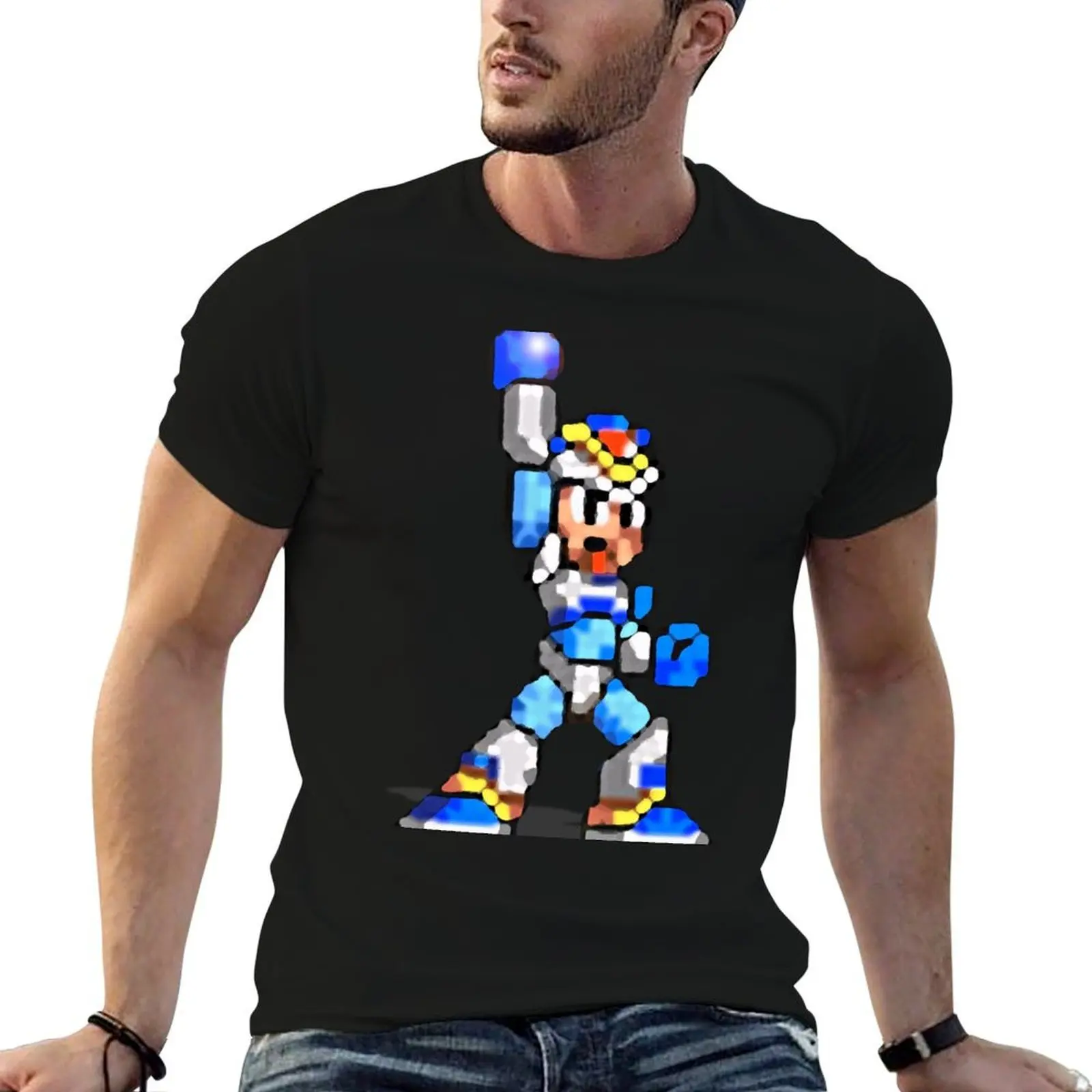 

Mega Man X - Victory! T-Shirt funny t shirts man printed t shirts for man t shirt cotton T-Shirt