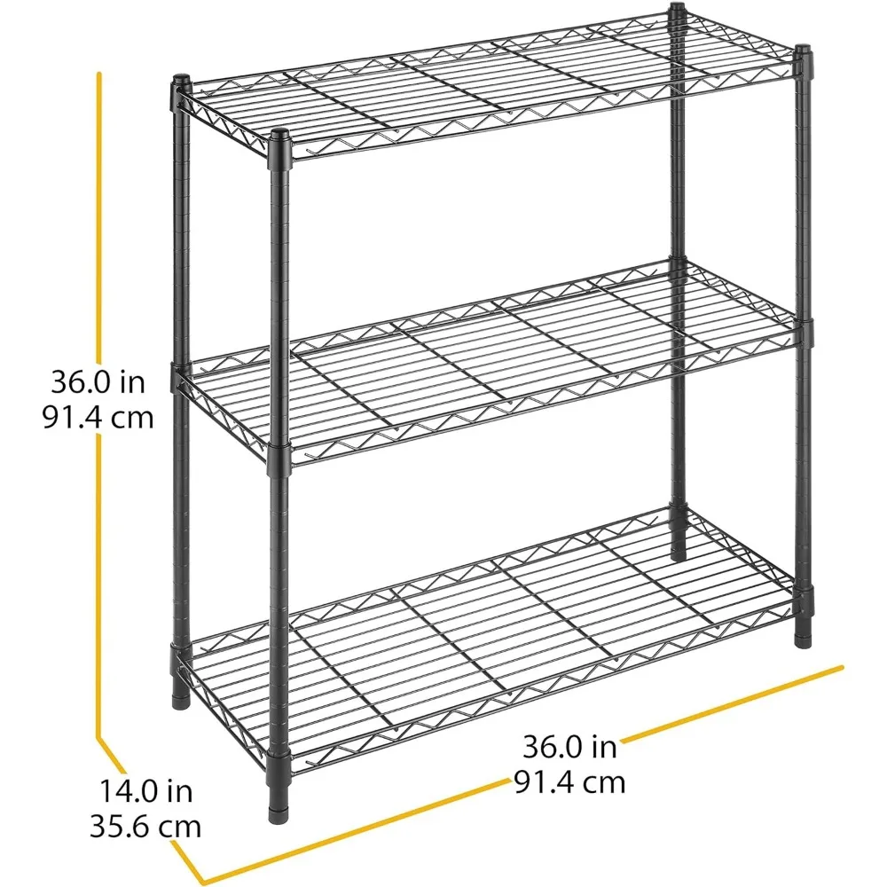 Imagem -03 - Supremo Nivelamento Pés para Armazenamento Capacidade por Unidade de Fio Ajustável Prateleiras de Metal Duráveis Heavy Duty Prateleira 350