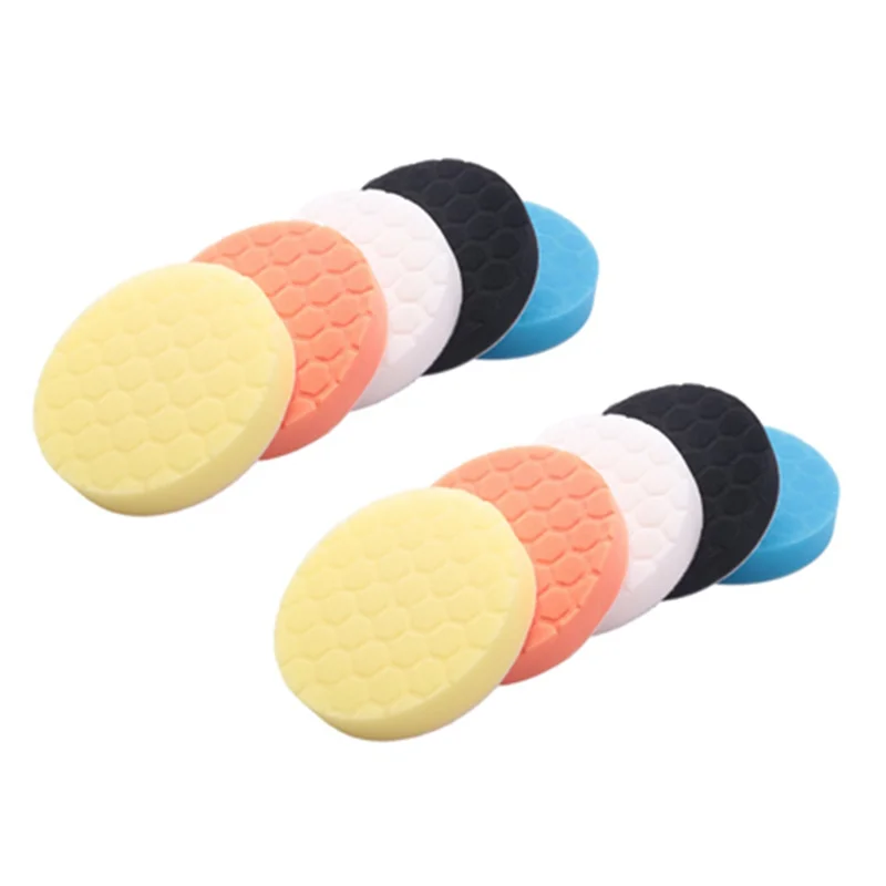 

5Inch (125mm) Polishing Pad Kit for Car Polisher Pack of 10Pcs