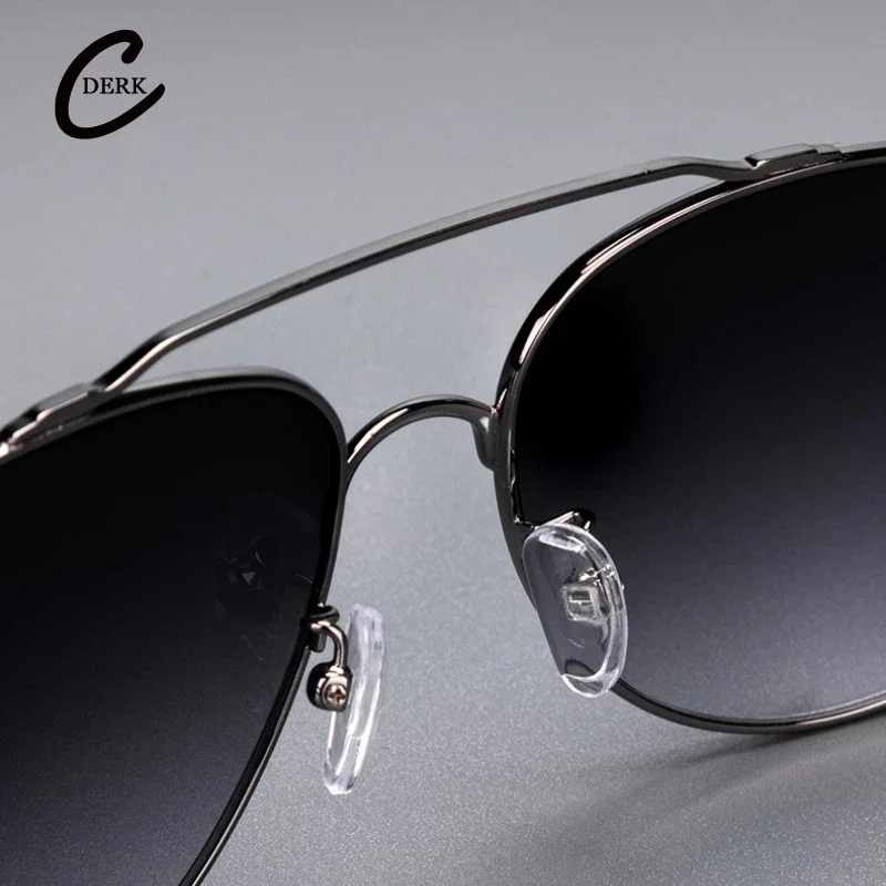 Fashion Men High-end Gradient Sunglasses Car Driving Polarized Glasses UV Resistant Women Light Luxury SUN GLASSES Toad Mirror