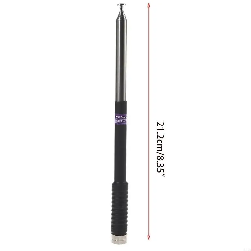 62ka เสาอากาศแบบ telescopic แบบพับได้ชาย 8.35 นิ้วขั้วต่อ SMA 136-174MHz เสาอากาศ