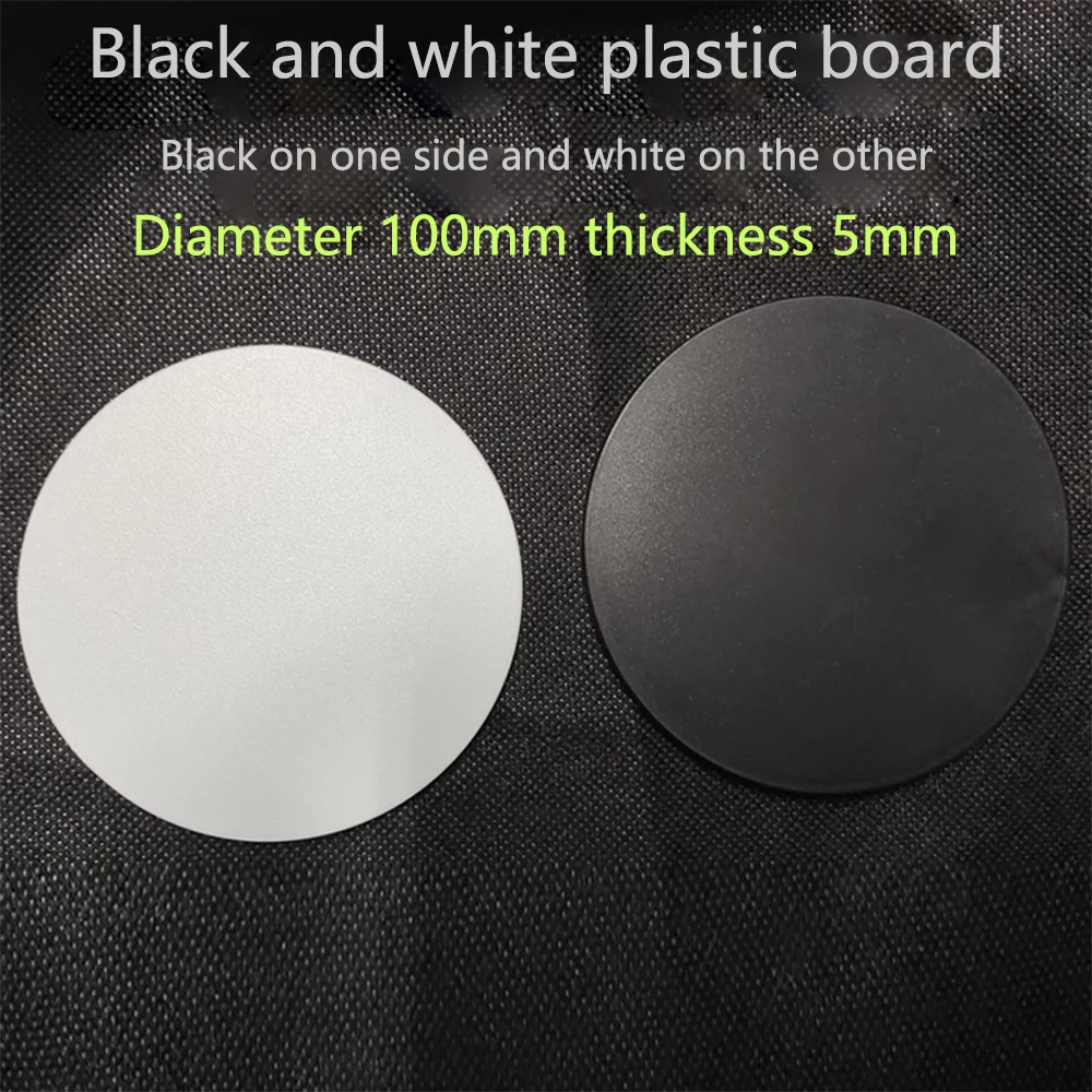 Work Stage Stereo Microscope Transparent Transmission Frosted Glass Plastic Board Round Black White Plate Microscope Accessories