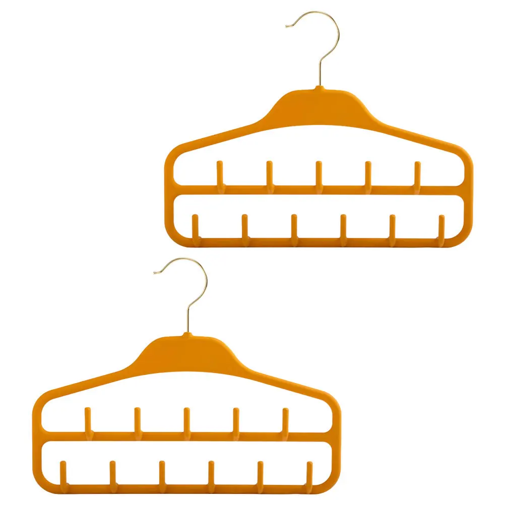 

2Pcs Multi-Slot Scarf Hanger Heavy Duty Closet Organizer for Belts Ties Hats Storage Belt Hangers for Women Belt Racks