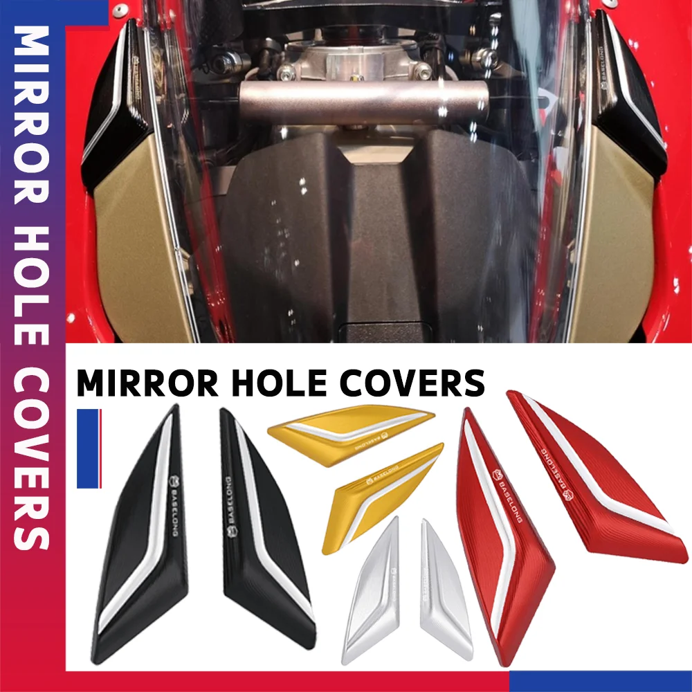 

For DUCATI SUPERBIKE 955 Panigale V2 2020 2021 2022 Motorcycle Windscreen Driven Mirror Eliminators Cap Parts Mirror Hole Cover