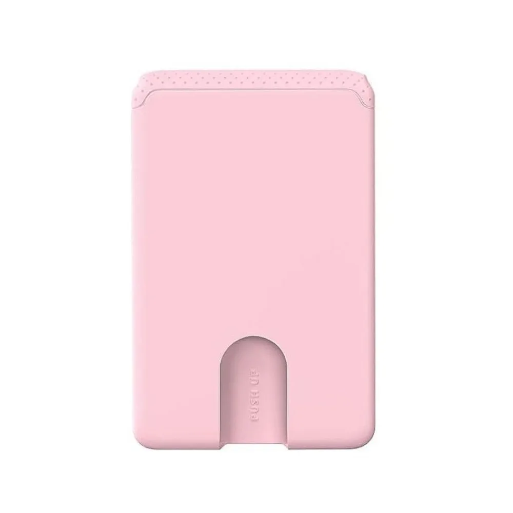Self-Adhesive Phone Holder Sticker Silicone Compact Mobile Wallet Card Clip Soft Phone Wallet Compatible All Smartphones