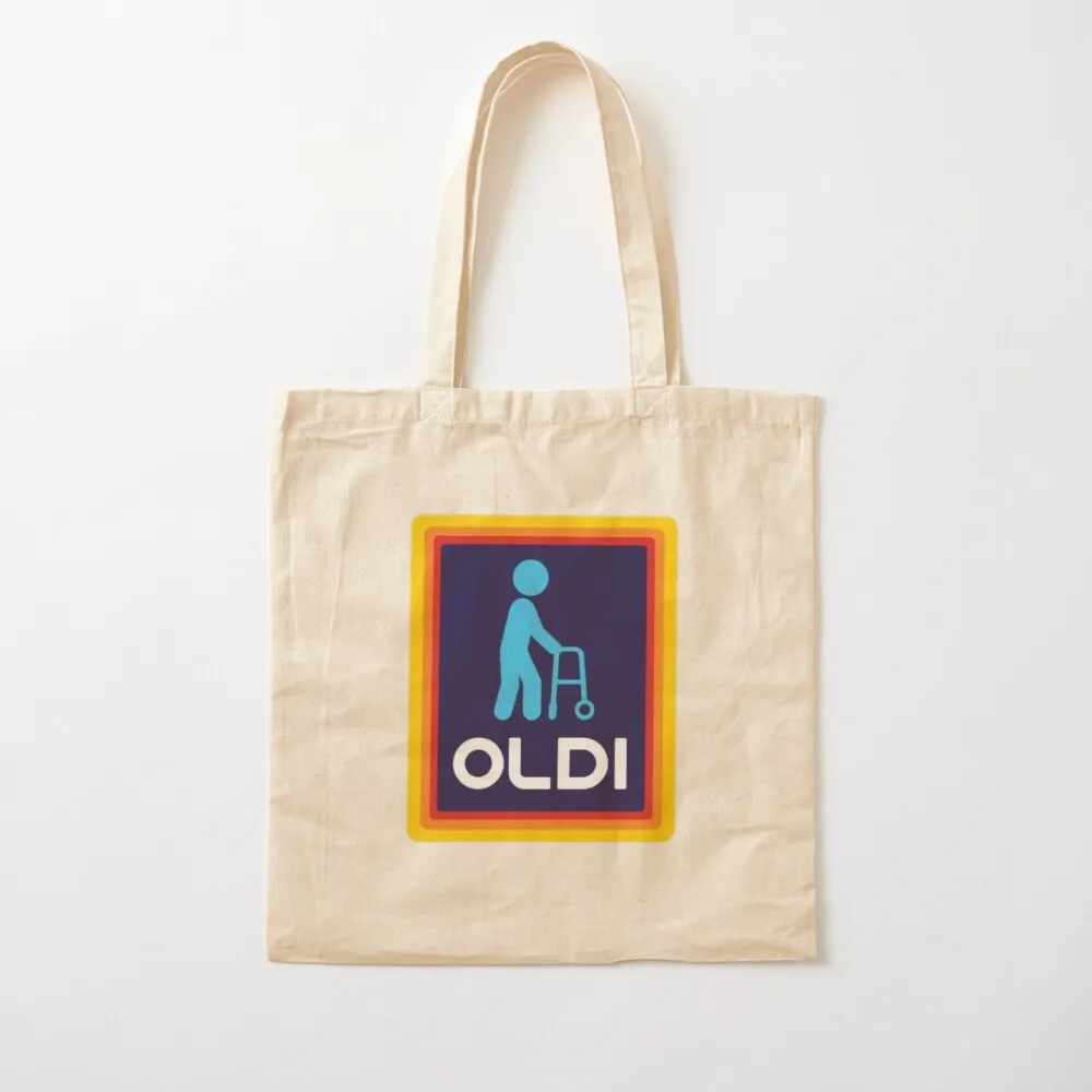 Aldi Inspired Oldi Tote Bag reusable grocery bags tote bags aesthetic custom canvas bag Lady bag