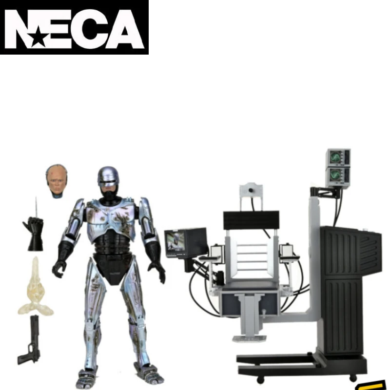 In Stock NECA Original  RoboCop War Damaged Seats Deluxe Edition 35th Anniversary Iron Armor Veyron Hand Models Like To Gifts