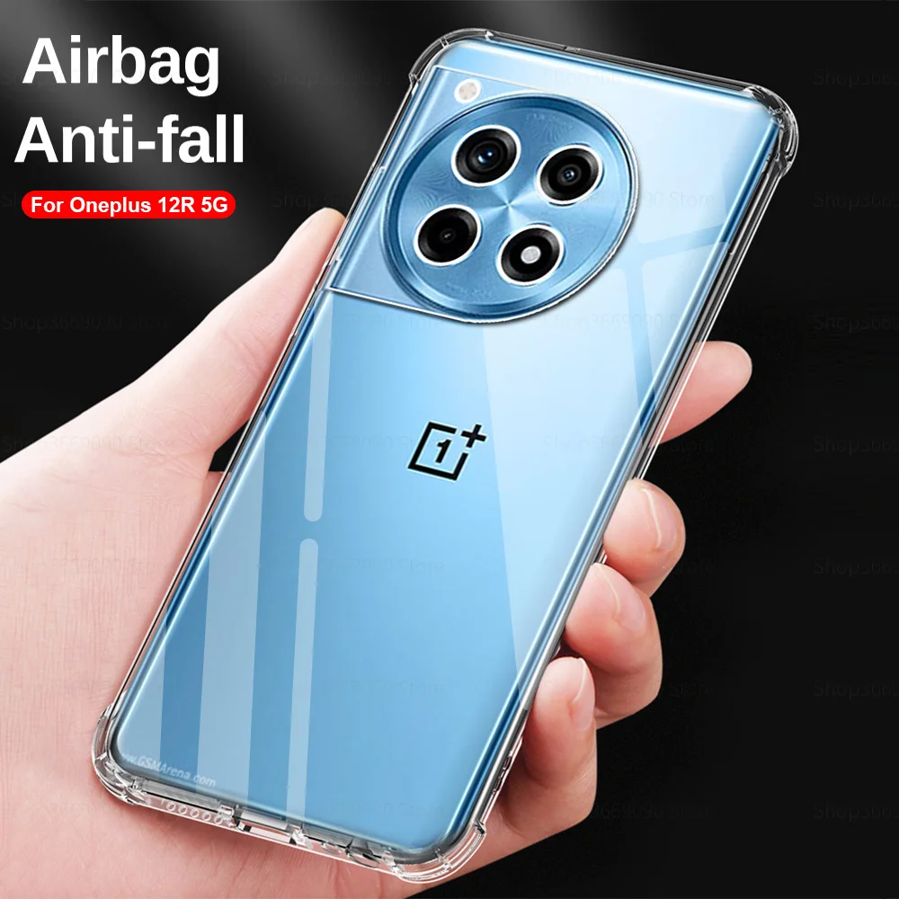 One Plus 12R case clear shockproof soft silicone phone cover For OnePlus 12R 12 R R12 OnePlus12 5G back shell coques 6.78inches