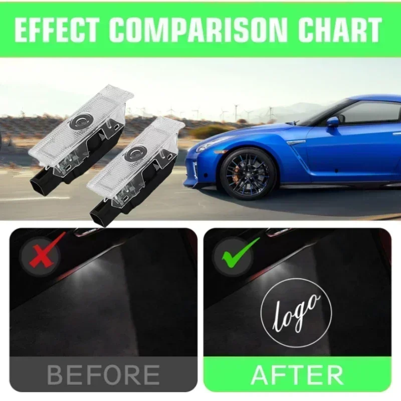Auto Willkommen Tür Licht Auto LED Licht Schatten Laser Projektor Luces für Alfa Romeo Mito 2009-Now Stelvio Giulietta Giulia 159