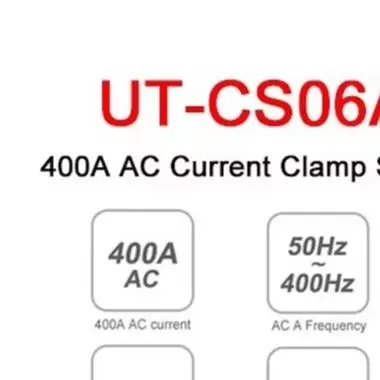 UT-CS06A 400A AC Current Clamp Sensor 1mV/A Output For UNI-T UT61E+ UT196 UT139C Multimeter Electrical Testing Tool