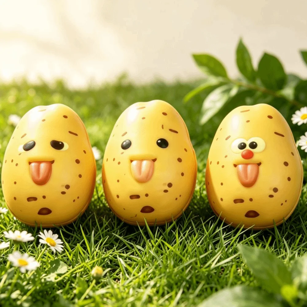Simulation Vegetables Simulation Potato Squishy Toy Slow Rising Cartoon Style Vegetable Squeeze Toy Miniature Size Slow Rebound