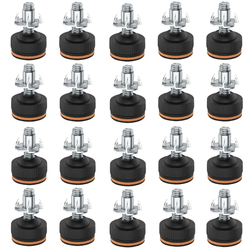 Estabilizadores muebles Niveladores ajustables 3/8" con almohadilla para piso madera