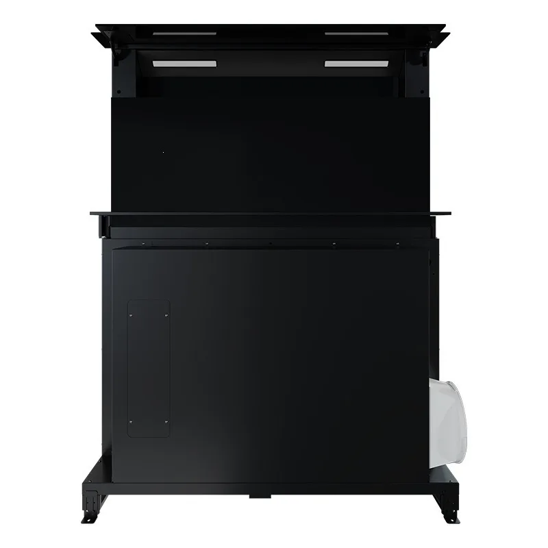 Lifting range hood Shimadai Island cabinet large suction embedded hidden range hood