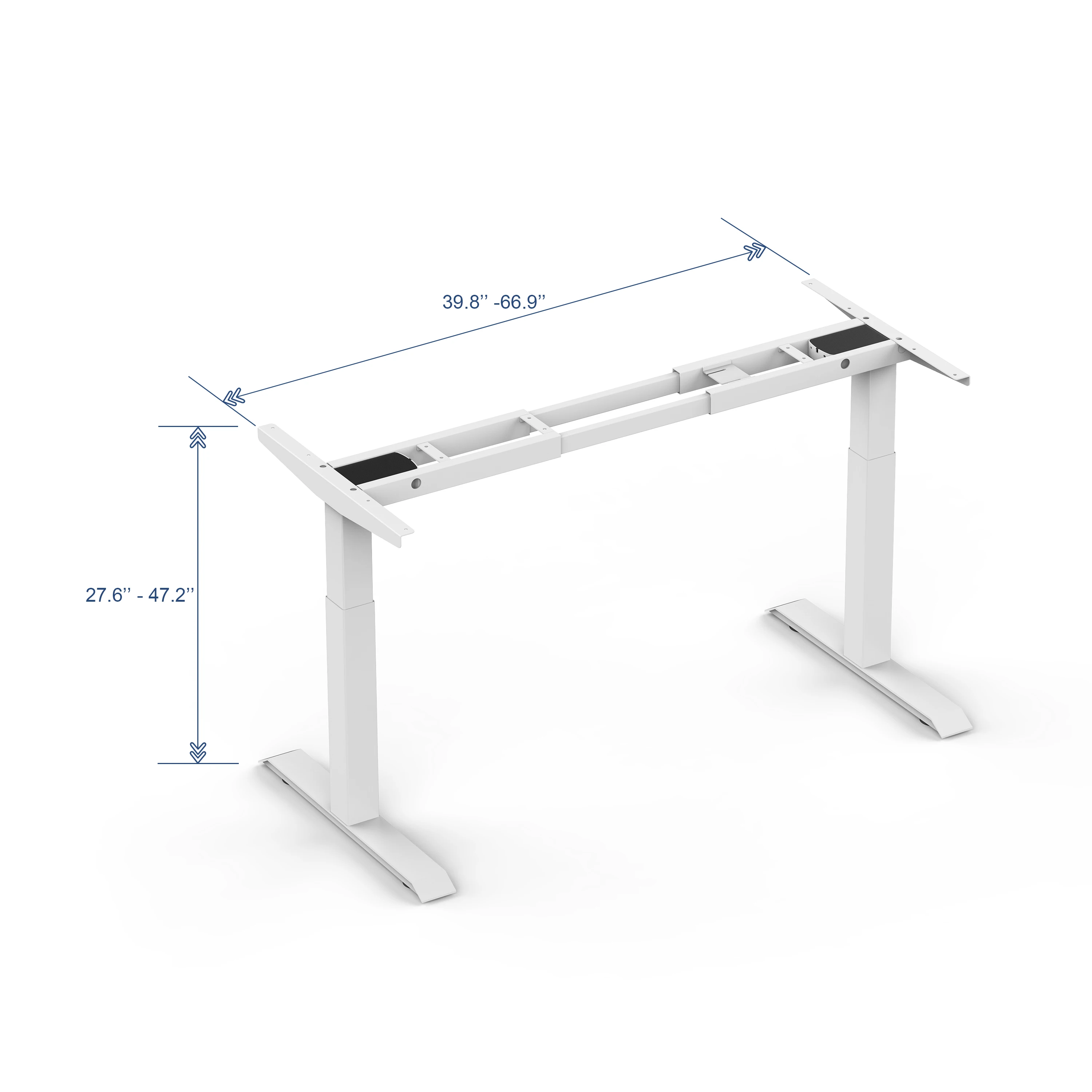 New  Electric Dual Motor Office Table Adjustable Metal Frame Intelligent Office Desk