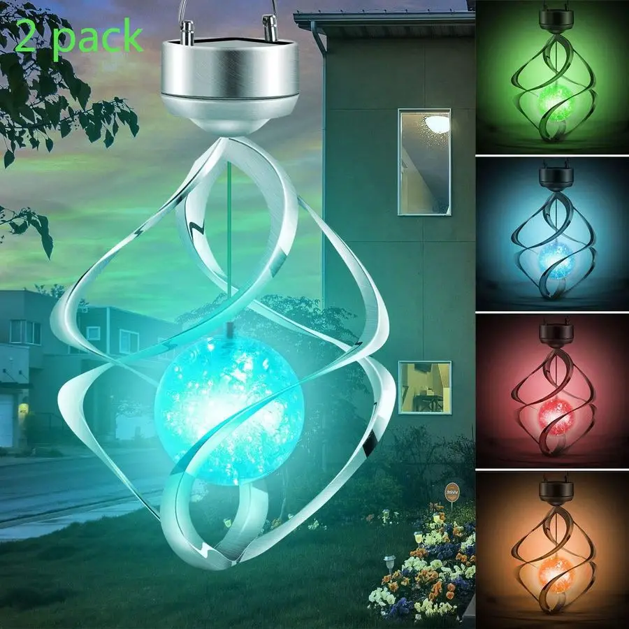 

Lights OutdoorYard Decoration Wind Chimes Led Colour Changing Hanging Lights Garden, Yard, Home Decor Gifts for Women Mom Grandm