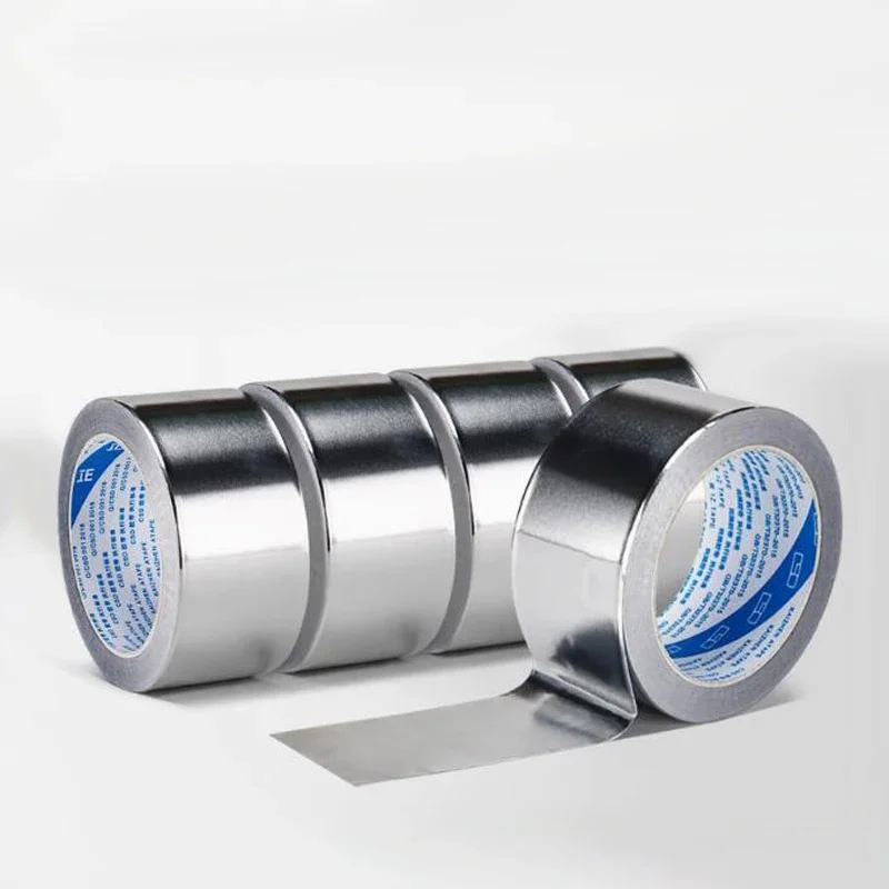 Aluminum foil tape High temperature resistant waterproof heat Tin Insulation Foil Repair Leak-proof Sealing Self-adhesive Tape
