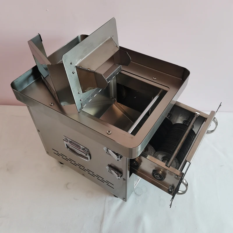 220V 1800 ワット肉スライサー商業ステンレス鋼全自動細断スライサーダイシングマシン電気野菜カッターグラインダー