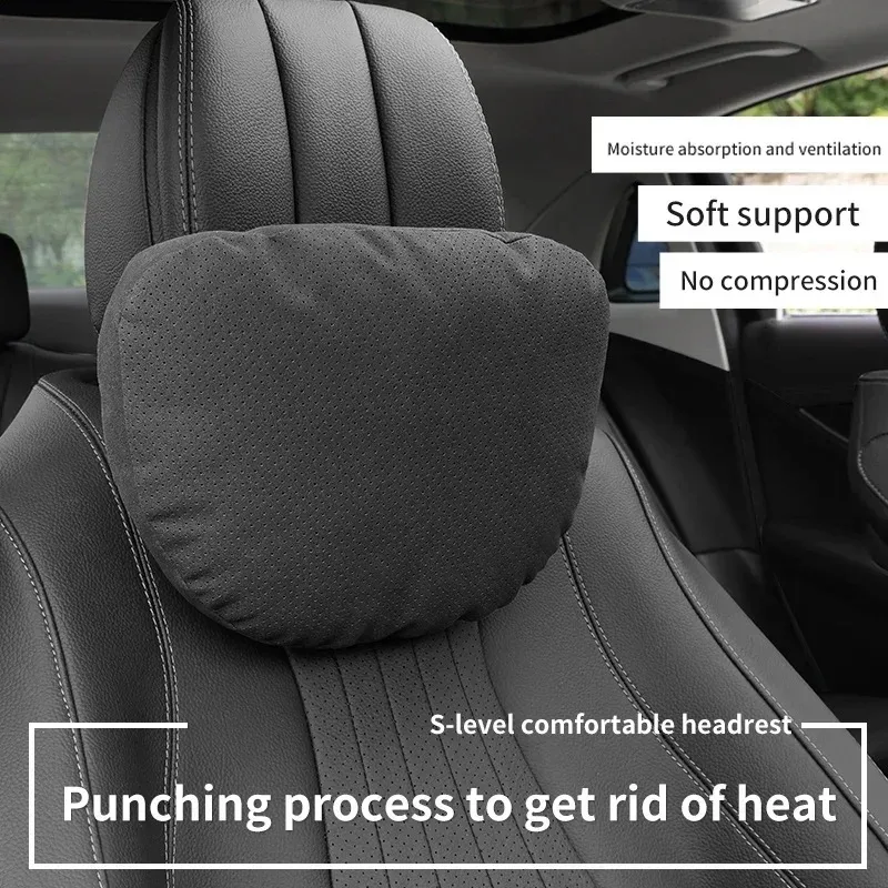 Image of Neues 2.0 Auto-Kopfstützen-Nackenkissen / Maybach Design S-Klasse Weiches Universelles Verstellbares Auto-Nacken- und Lendenkissen
