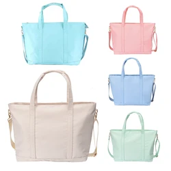 Large Capacity Shoulder Handbag Nylon Leisure Travel Bag Waterproof Fitness Cosmetic Storage Printed Casual Ladies Handbag