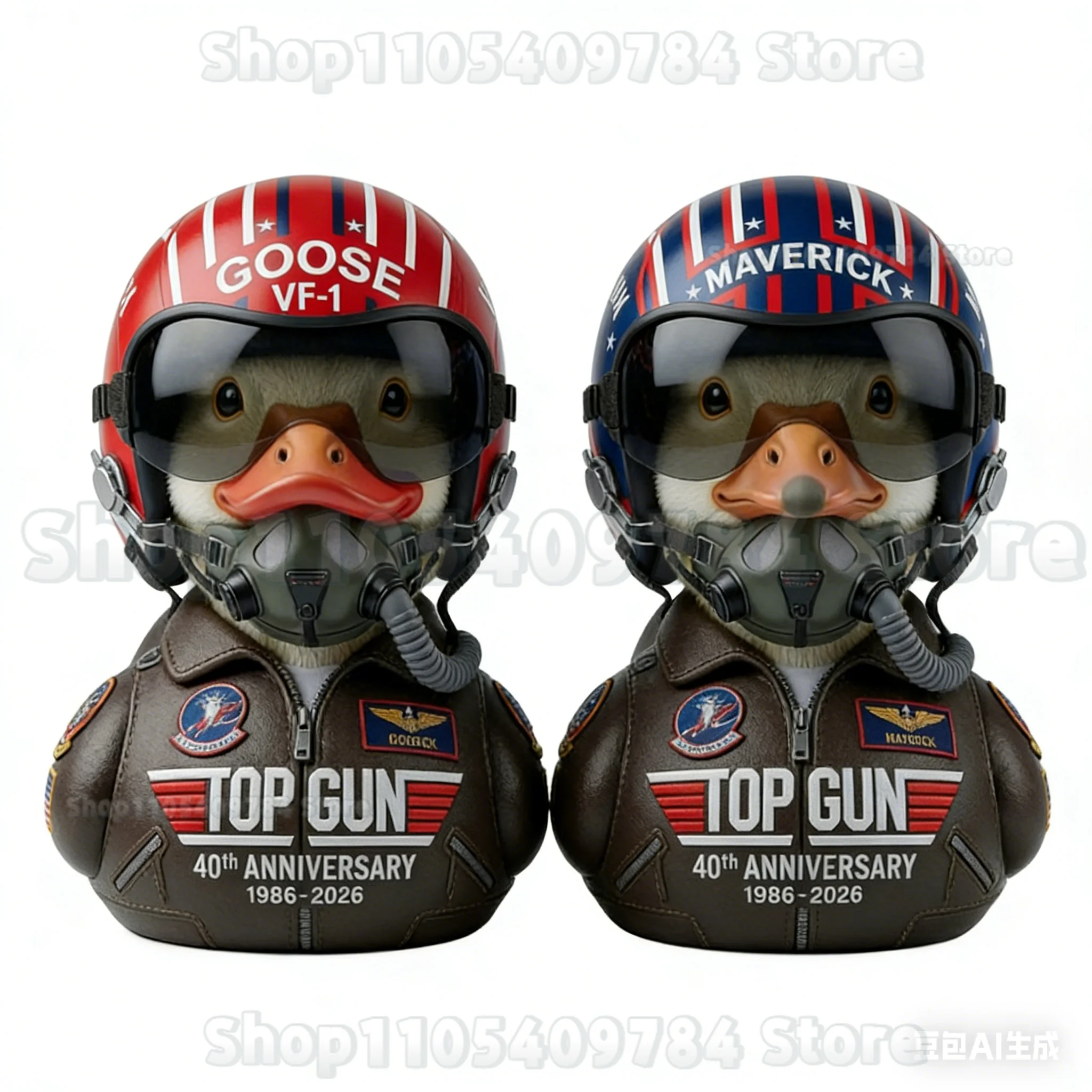2026 Top Gun Movie Inspired Maverick Pilot Duck Cosplay 40th Anniversary Collectible Figurine Fan Exclusive Gift Decoration