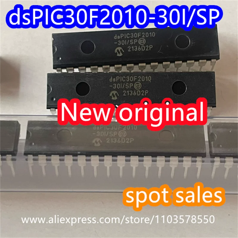 

10PCS Brand new original DSPIC30F2010-30I/SP dsPIC30F2010 direct insertion DIP28 16 bit microcontroller signal processor IC chip