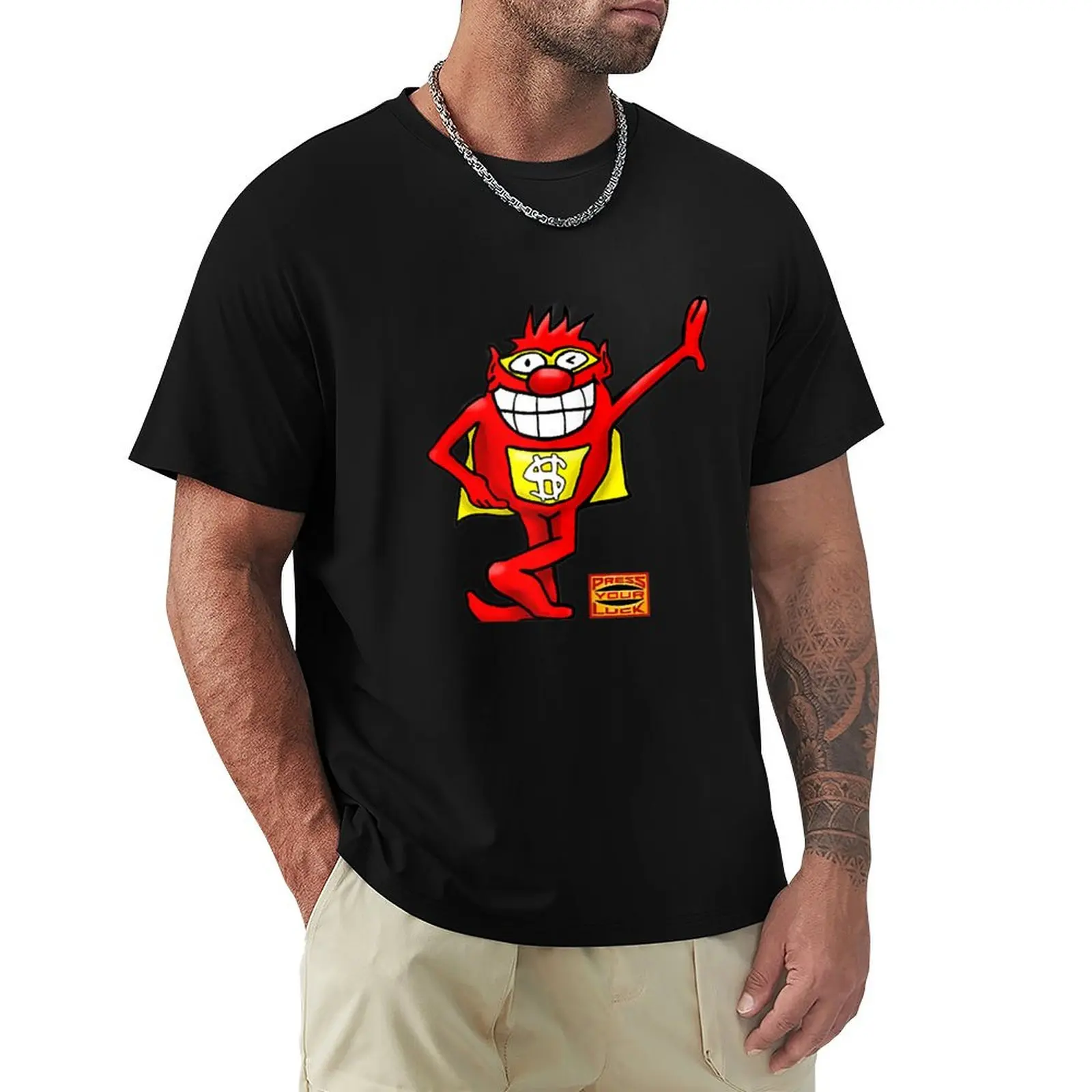 BUZZR Press Your Luck Whammy T-Shirt tops quick drying blacks mens t shirts top quality