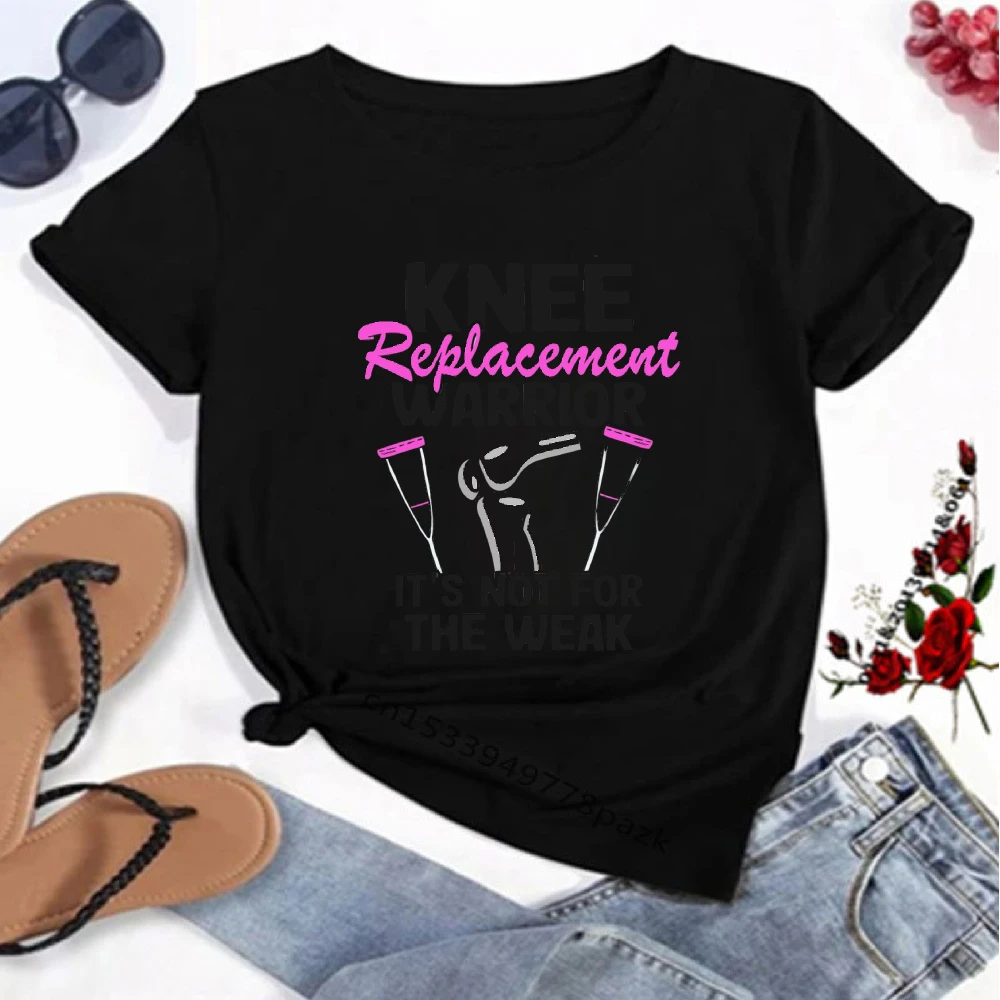 Knee Replacement Warrior Men Women T-shirt Funny Knee Surgery Recovery Gift Breathable Top Harajuku Graphic T Shirts